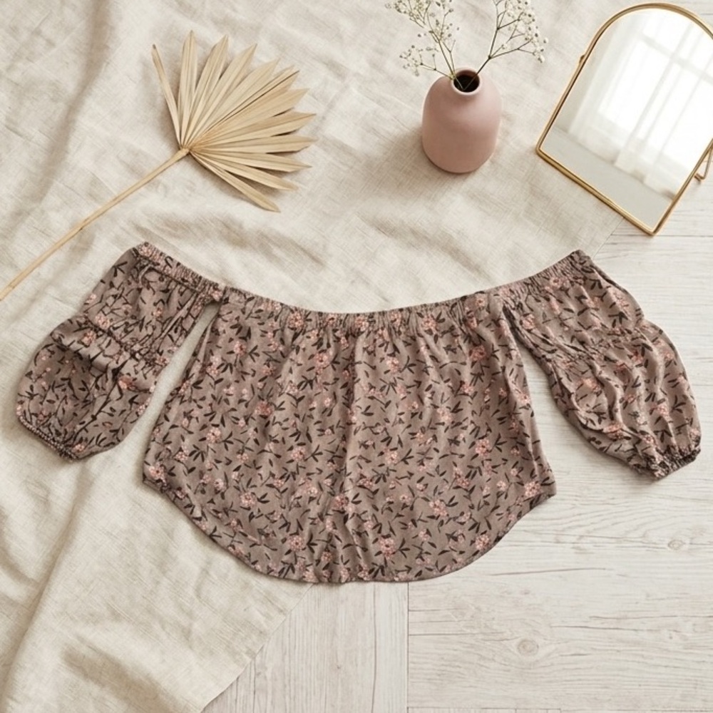 Floral Off-Shoulder Women's Top